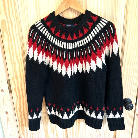 Polo Ralph Lauren Wool Alpaca Blend Geometric Sweater. Size Small. - Picture 3 of 12